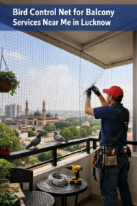 Looking for bird control net for balcony services near me in Lucknow? Admaira Pest Control offers safe, durable pigeon net installation.