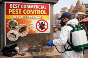 Best Commercial Pest Control near me in Varanasi. Certified, safe & effective pest control for offices, hotels, factories & restaurants. Call now.