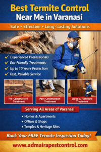 Looking for the best termite control near me in Varanasi? Admaira Pest Control offers safe, effective, long-lasting anti termite treatment.
