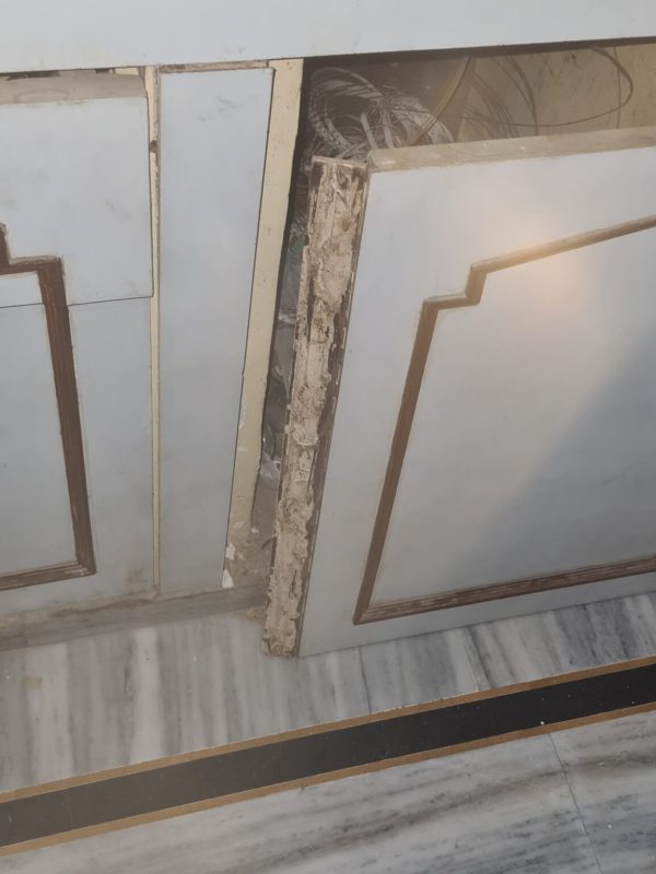 Professional termite treatment service in progress gallery